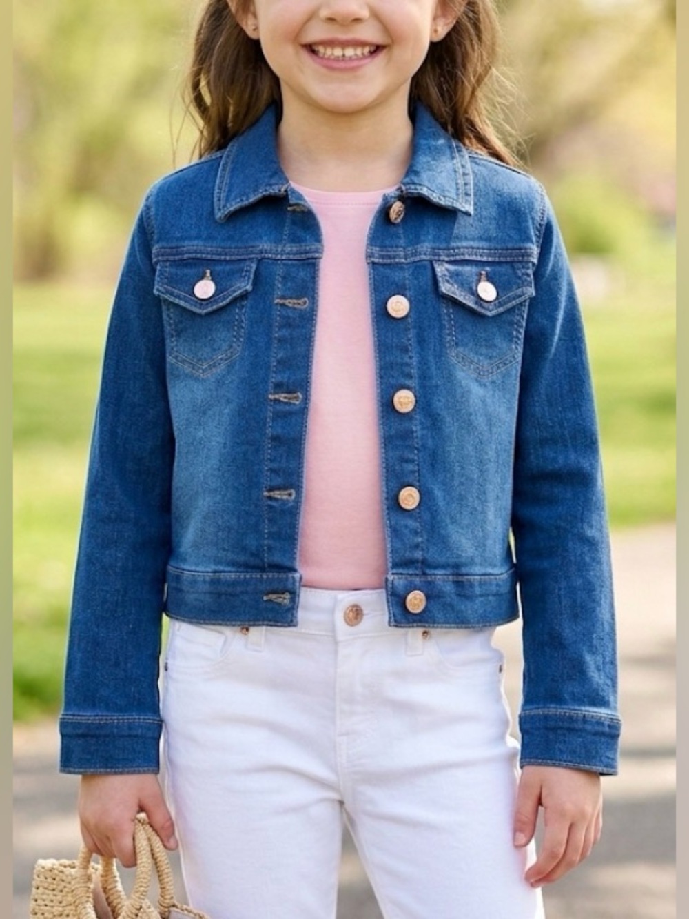New BCGB girls, blue jean jacket